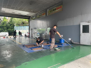 柴動站地面油漆(中)